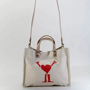 Parker Thatch canvas  Tote with removable leather strap